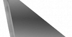 Треугольная зеркальная графитовая плитка с фацетом 10мм ТЗГ1-02 - 200х200 мм/10шт_0