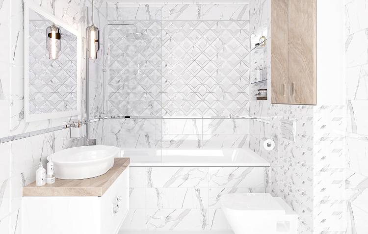 Viva Декор белый 20х60