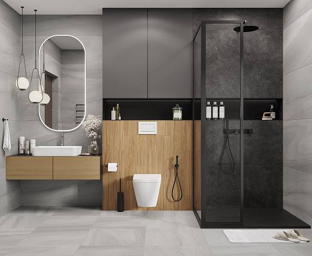 Urban Dazzle Gris Керамогранит серый 60x120 лаппатированный