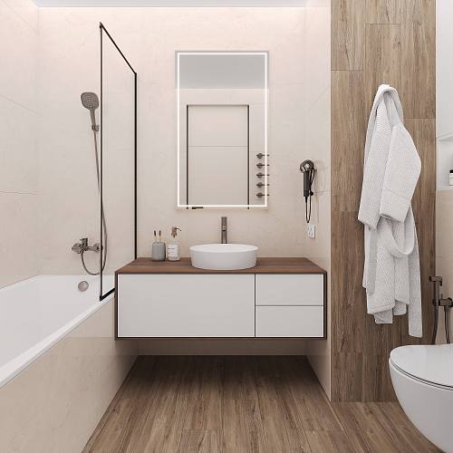 Mramor Fancy Cream Керамогранит бежевый 60х120 Полированный