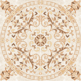 Pompei Панно напольное светло-бежевое (PY6R304) 84x84