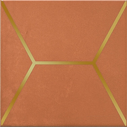 Витраж Декор оранжевый OP\D181\17066 15х15